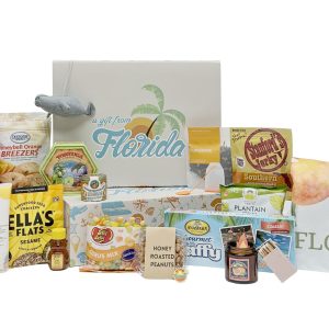 Our extra-large "A Gift From Florida" gift box is full of exclusive items and makes a great local Florida gift for anyone, anywhere!