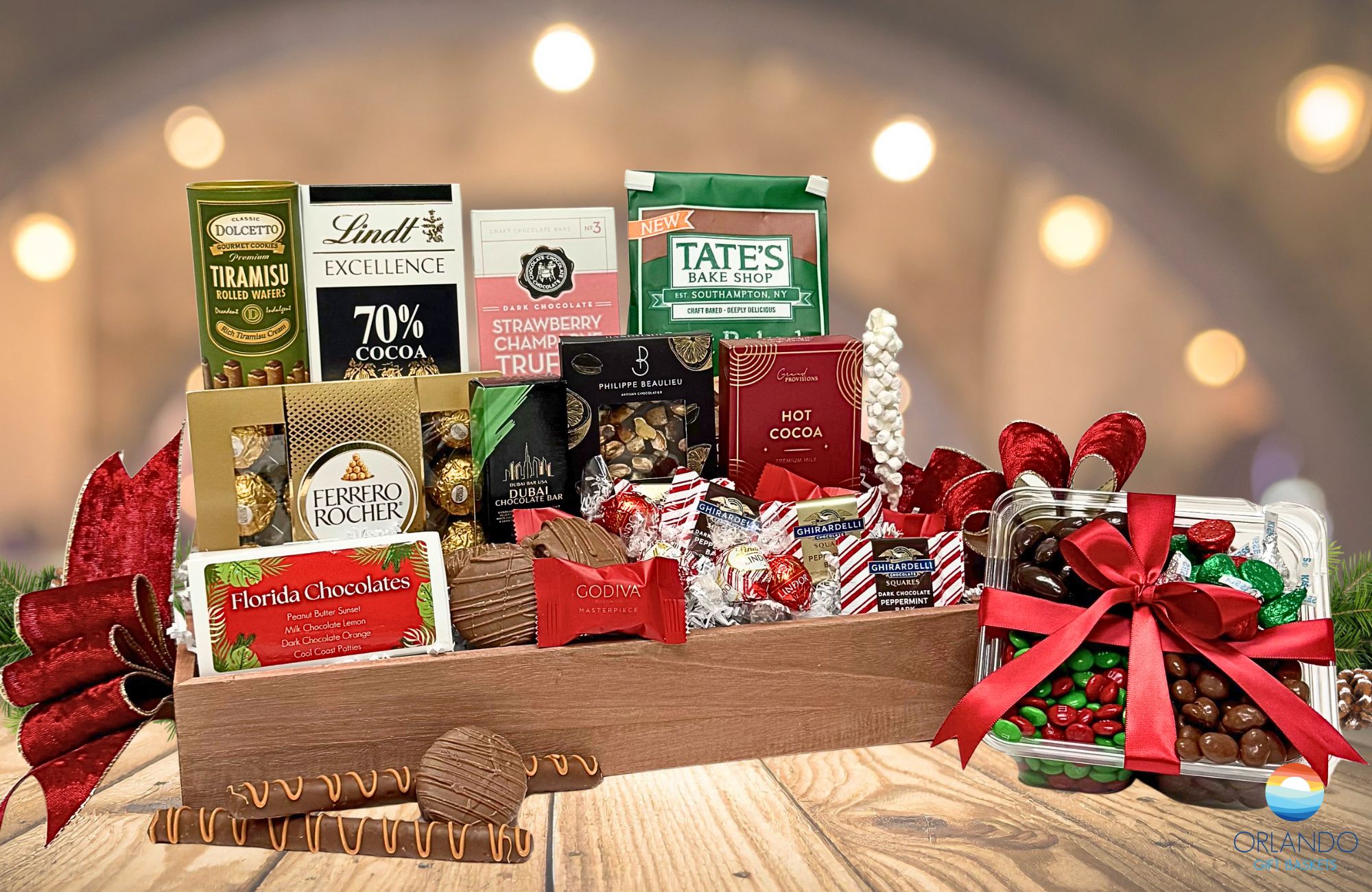 Our "Chocolate Express" chocolate gift basket is a wonderfully indulgent gift to send this holiday!