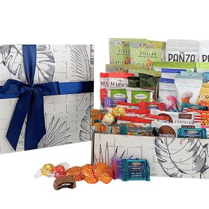 Make a big impression with the "Office Party" - packed with gourmet snacks, specialty cookies, chocolates, vegan and gluten free options, and so much more!