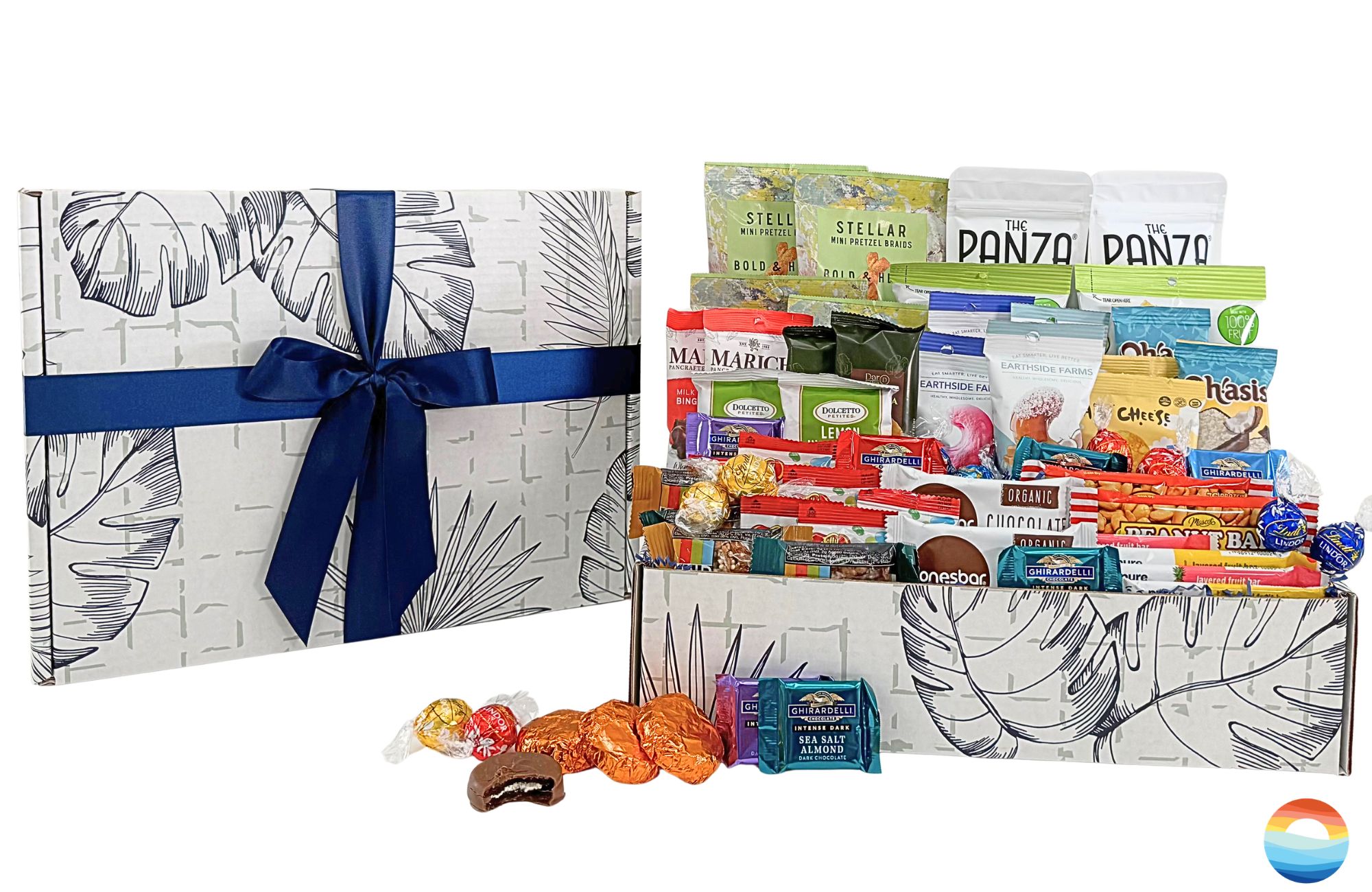 Make a big impression with the "Office Party" - packed with gourmet snacks, specialty cookies, chocolates, vegan and gluten free options, and so much more!