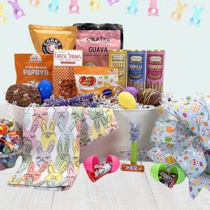 Send an Easter gift basket with the whole family in mind! Plenty of sweet treats and healthier options to go around!