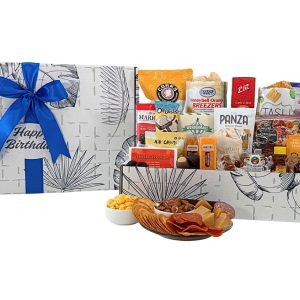 Send a large gourmet birthday gift filled with specialty snacks, savory favorites, and sweet treats.