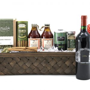 Send an entire Italian feast - pasta, sauce, dessert, and a bottle of wine! Many items are authentically from Italy!
