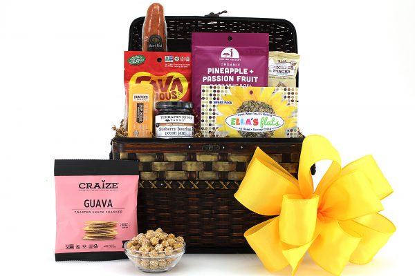 A wonderful gift basket filled with a variety of gluten free goodies!