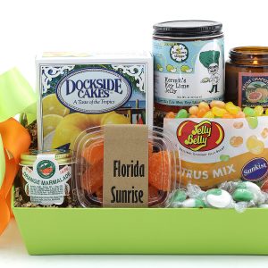 A fun Florida gift basket filled with citrus scents and tastes!