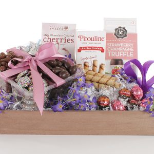 A variety of chocolatey treats with a spring time vibe! Ideal for Administrative Professionals Day, Mothers Day, and anything in between!