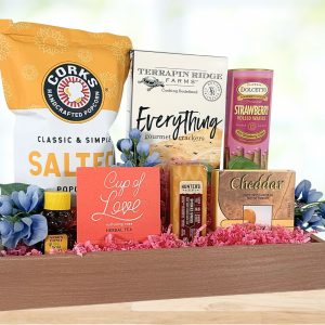 A perfectly sized gourmet gift basket for Mothers Day!