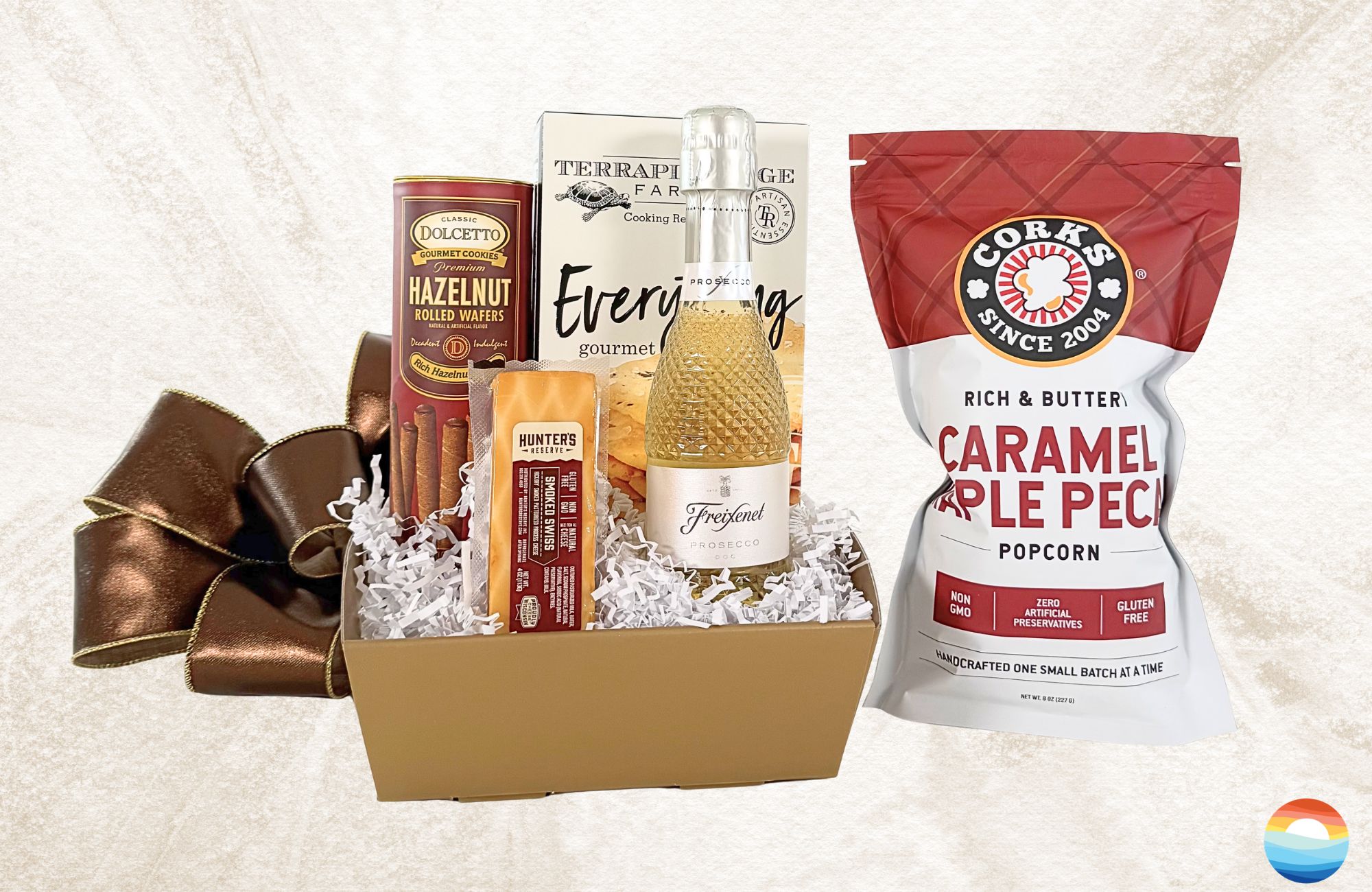 Our "Golden Moments" gift basket is the perfect addition to life's celebrations.