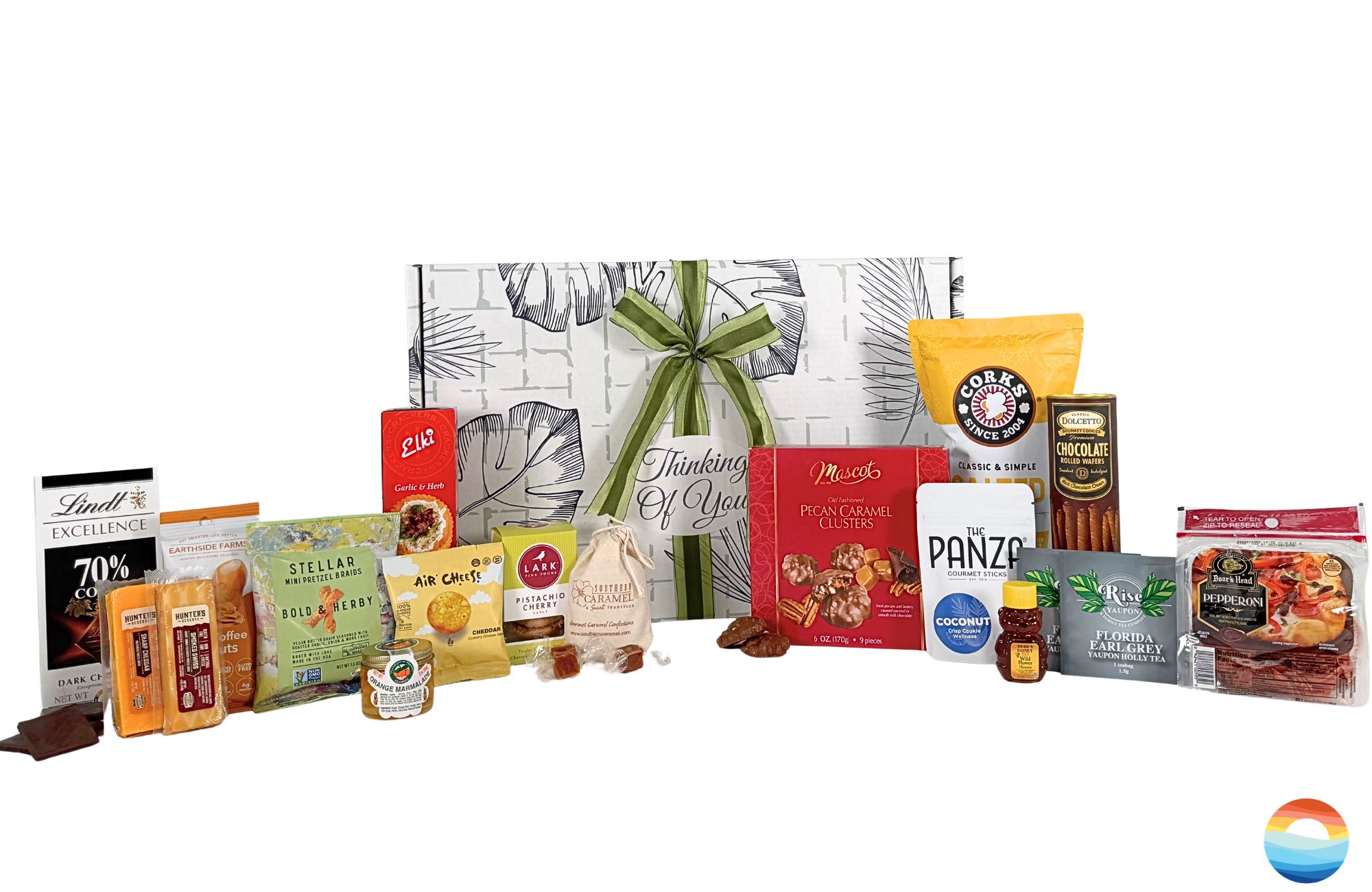 Express your condolences with a generous gift box filled with gourmet treats. A thoughtful condolence gift for friends, family and coworkers.