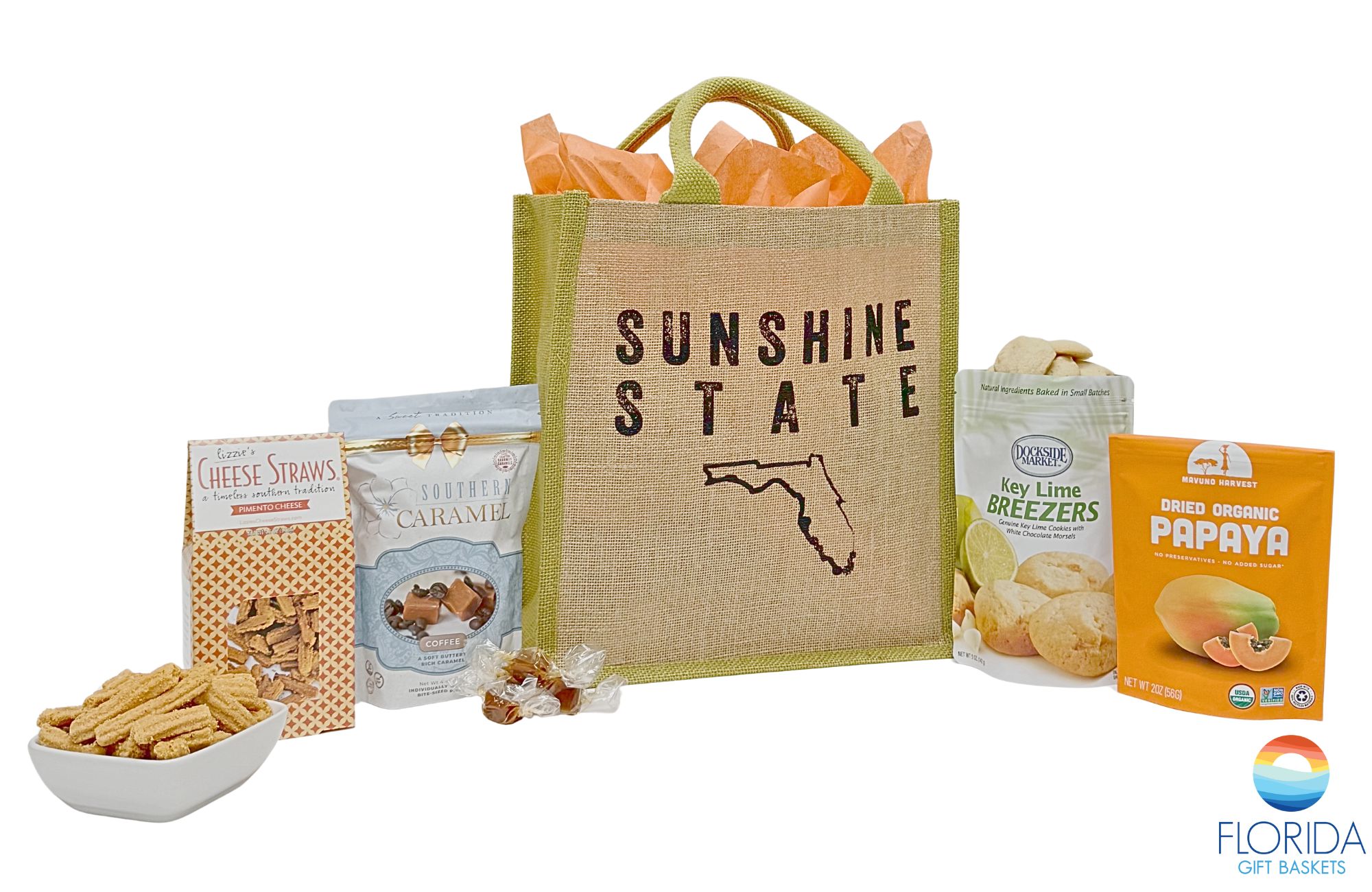 Our Sunshine State gift tote delivers a taste of Florida anywhere!