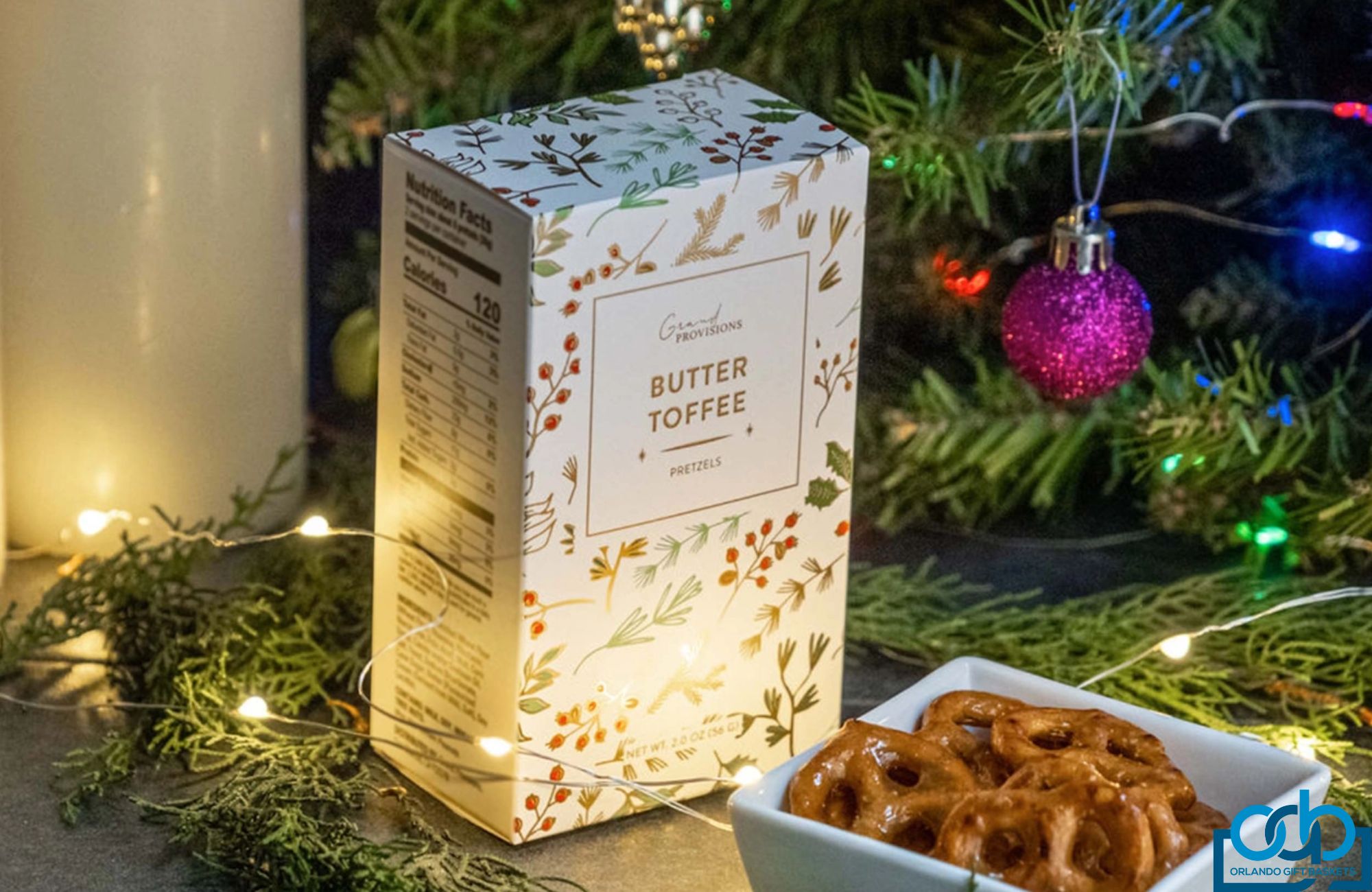 Sweet, salty, and irresistibly crunchy butter toffee pretzels! Coated in rich, buttery toffee for the perfect festive indulgence and satisfying crunch. 2 oz.
