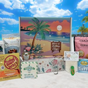 Our "Waves of Holiday Cheer" gift box delivers a taste of Christmas in Florida!