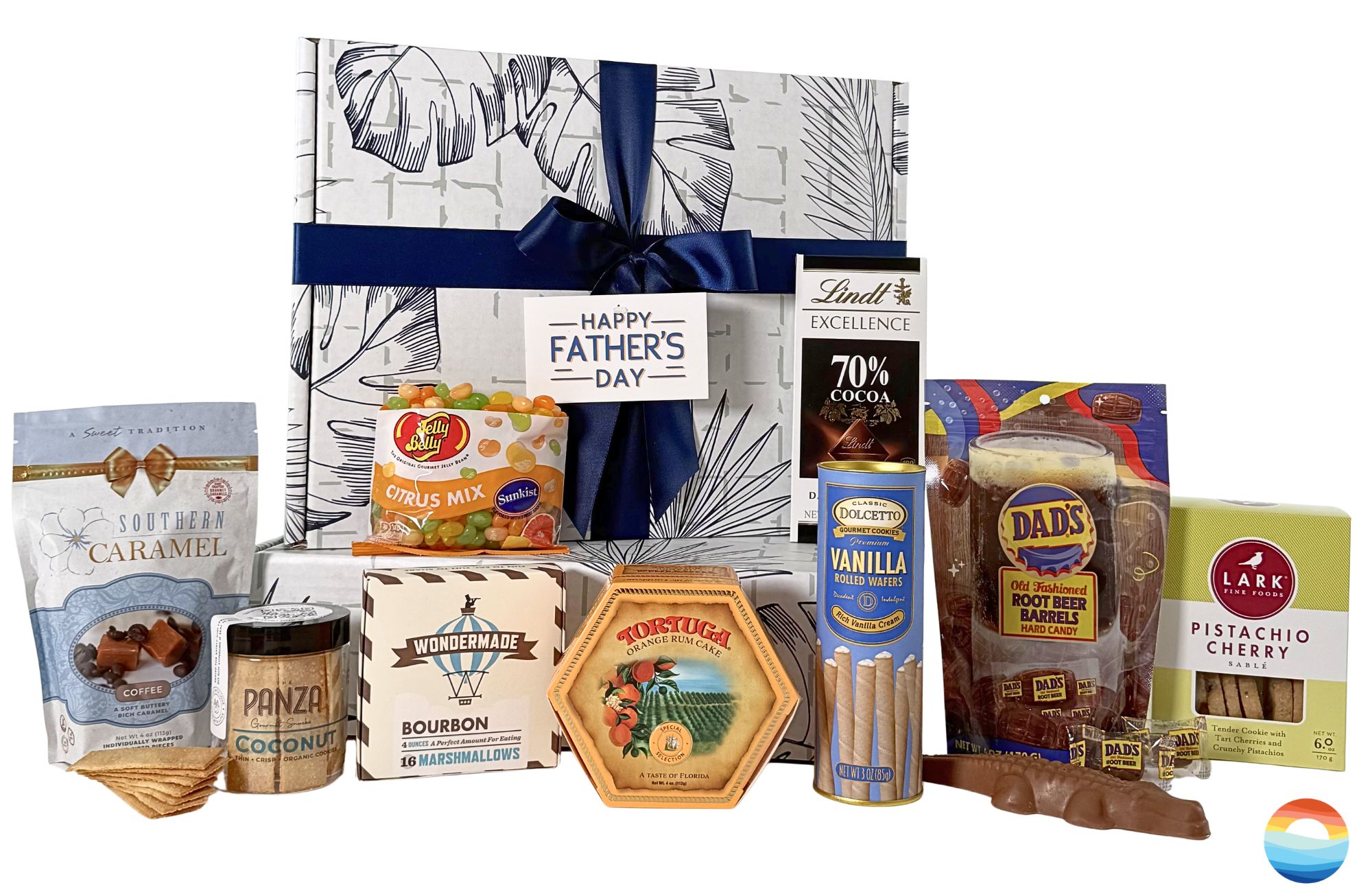 Dad's Sweet Retreat features premium chocolates, gourmet cookies, nostalgic candies, Florida orange rum cake, and sweet treats perfectly packaged for Father's Day gifting.